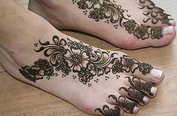 Mehndi Design for Feet