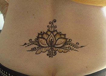 Mehndi design for lower back