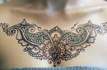 Mehndi Design for Chest