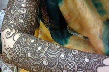 mehndi design for full arm