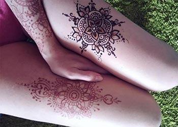 Mehndi Designs For Thighs