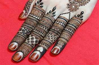 Finger mehndi designs