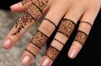 Mehndi designs for fingers