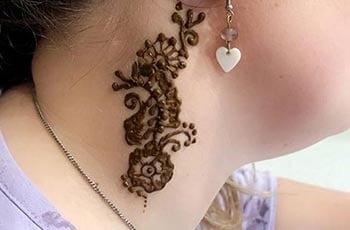 Mehndi Designs for neck