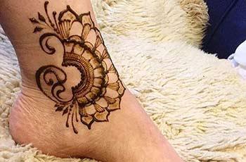 Mehndi Designs for Ankle