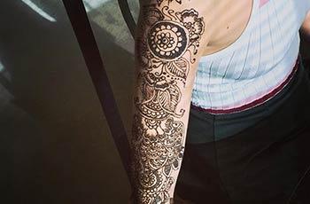 Mehandi Design for Full Arm