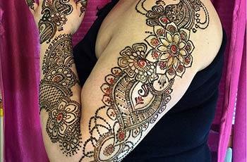 Mehndi Design for full Arm